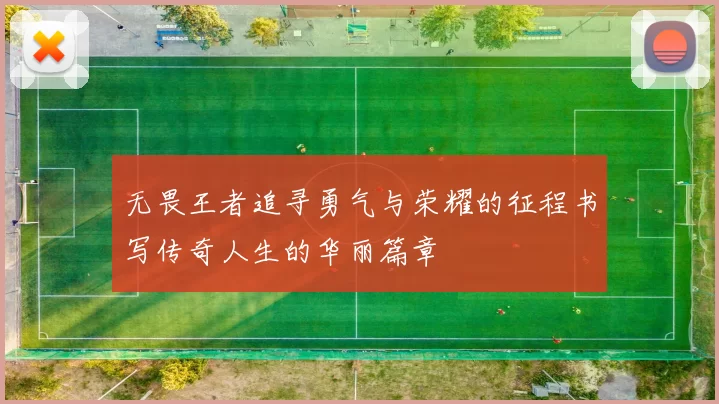 无畏王者追寻勇气与荣耀的征程书写传奇人生的华丽篇章
